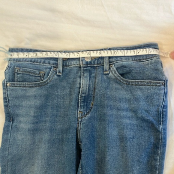 Women’s w28L31.5” Levi's red tab Blue denim Straight Leg Jeans skinny filiforme - Picture 12 of 15